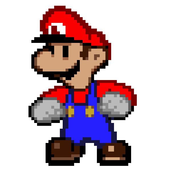 [9664c4] Paper Luigi Battle Pose