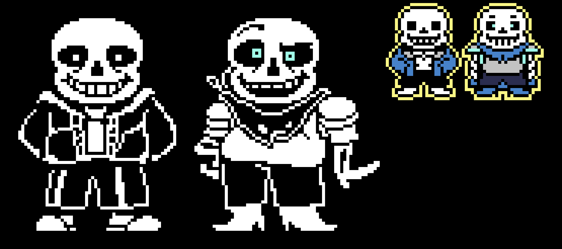 [f16278] Underswap SANS! Battle Sprite