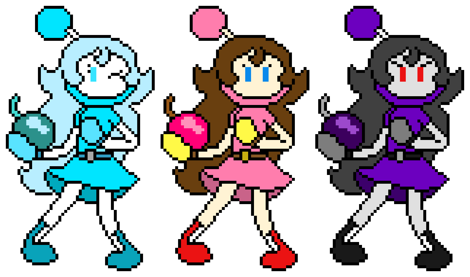 [41c142] Fiona, Michie, and Velocity as Bomberman Characters