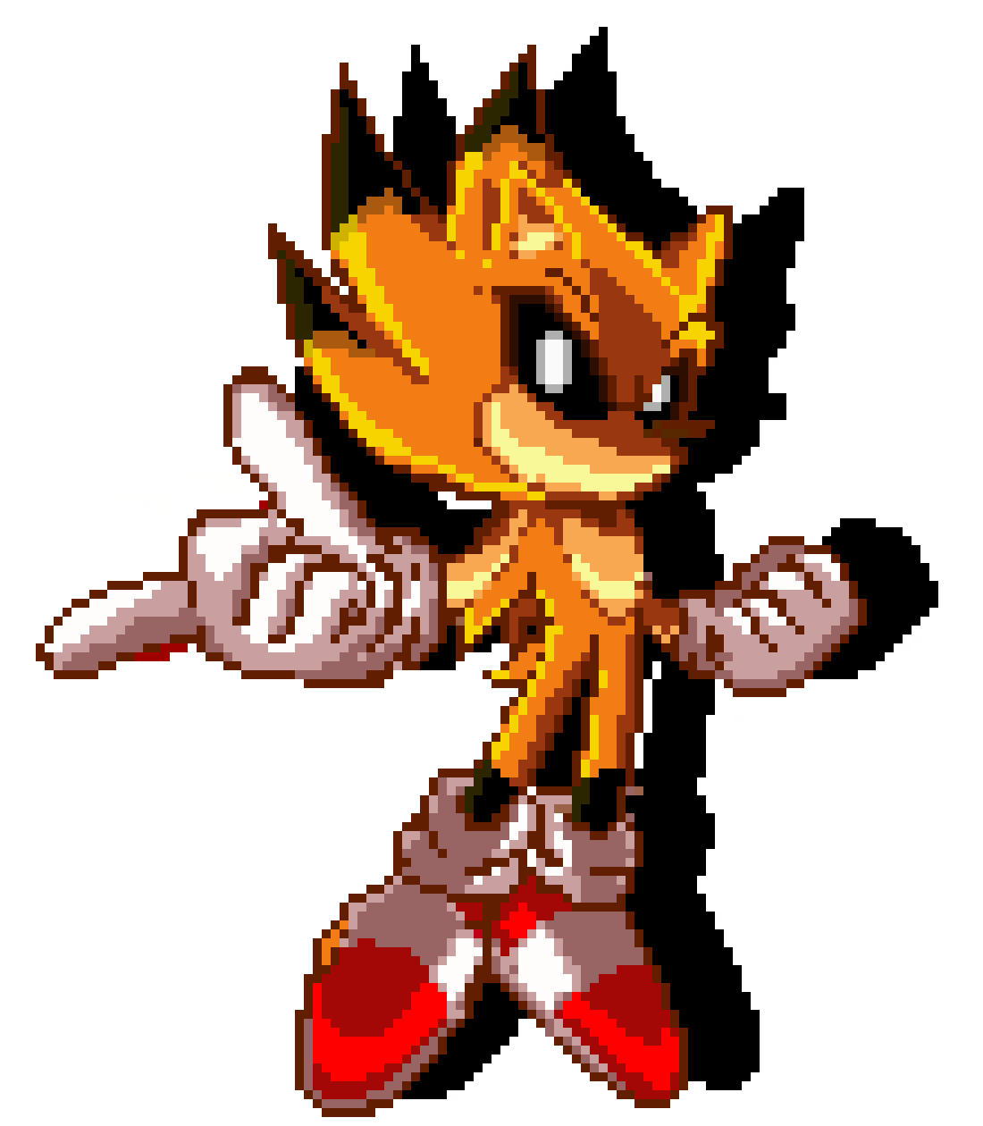 [dda3a5] Dark sonic with normal emeralds(without lightning)