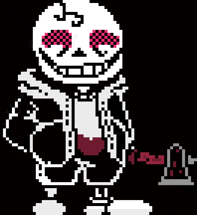 [b6bb6f] Hi, Killer. I told Dust that my axe was randomly stolen and that a creature gave me this weird one. So uh.... yea, this is pretty much my main axe for now. - Horror