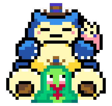 [d0a9d4] Snorlax from r/place with the colors retouched!