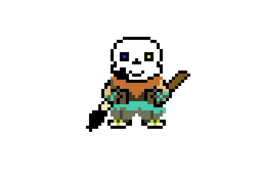 Ink Sans Overworld Sprite