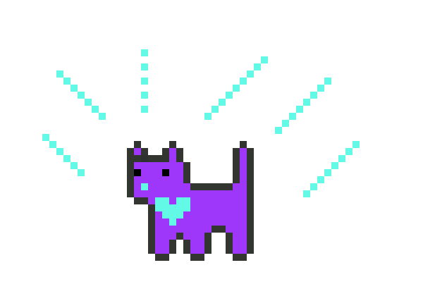 [9664c4] blue heart cat