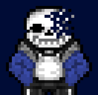 [1f86ca] cant decide whether I want the fragments of the skull to be one pixel fragments of the colors of the skull or have all the pixels to be the same color to show like dust or something