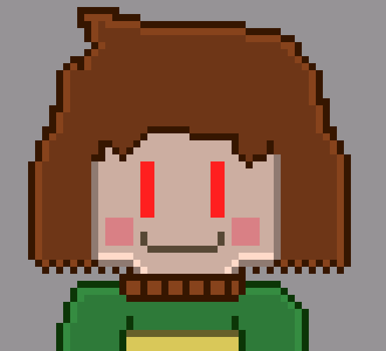 [b9de0d] *appears behind rainbow* - chara