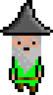 [bb0007] Pixel Wizard Lime Walking AniF1