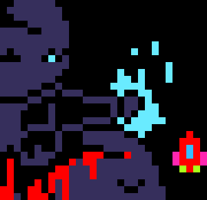 [7ce906] *(Smol deme made a little colored egg.) -HorrorTale Sans