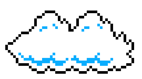 [c81938] Super Mario Bros Cloud Sprites