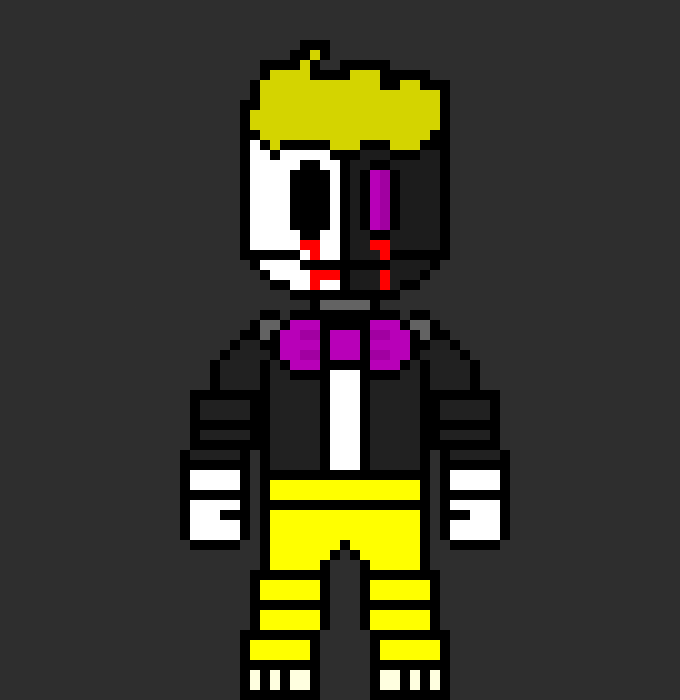 [812b32] after head falls of a metal arm comes from neck and puts head back on* =) - Molten the Robot!