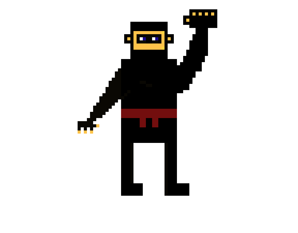 [8da107] Super Ninja Uppercutting Pose