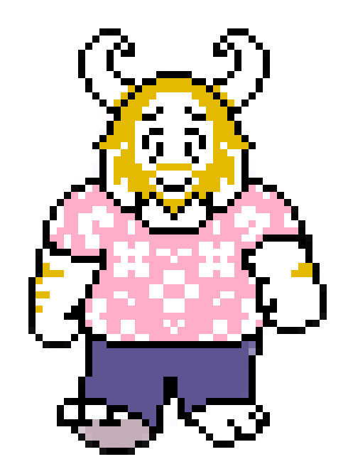 [9afd85] Asgore pink sprite f3