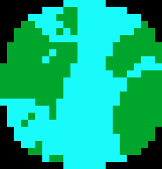 [9664c4] Pixel Earth (Slight Edit)