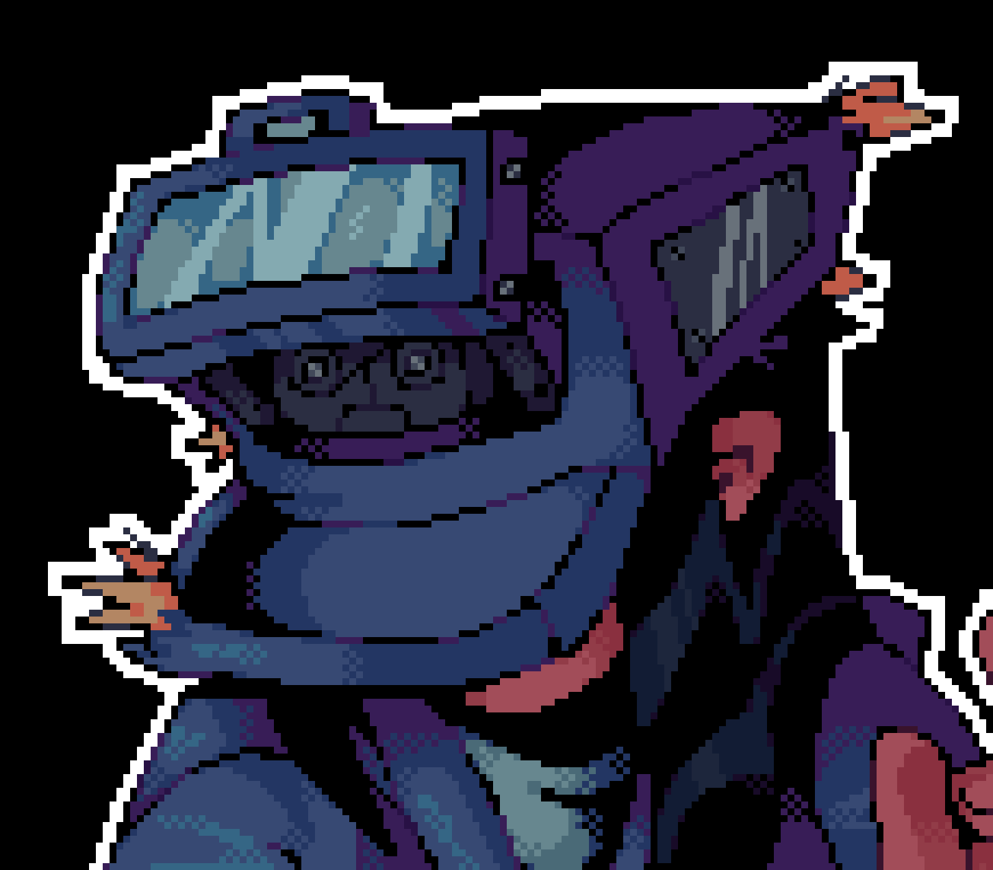 [8426a8] ive yet to take up a drawing that requires me to use 1:1 anatomy with pixel art and i am NOT starting now