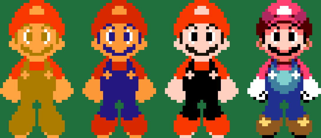 Modern Mario With Classic Palettes