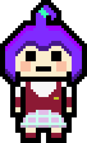 [86a47a] danganronpa pixel sprite base big - Hibiki Busujima