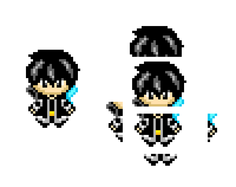[9664c4] Kirito pixel art