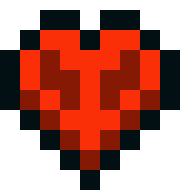 [07028e] Minecraft Hardcore heart