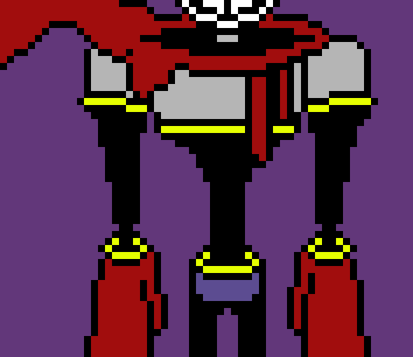 [2fbf6b] * Papyrus suddenly gets pulled by a human hand into a portal and it closes.