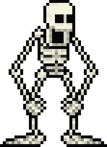 [b66256] skeleton (open mouth)