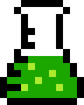 [73fda7] flask green bubbly liquid small