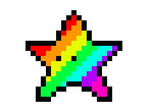 [1d2498] Rainbow Star 1