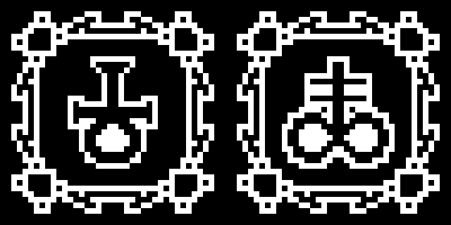 [9ce148] (alchemical symbol for Black Sulfur so the upside-down Ankh isn't alone)