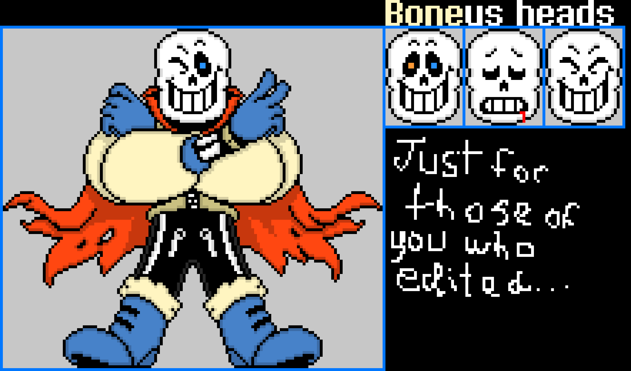 [95be89] Comic Papyrus (Colored Battle Sprite)