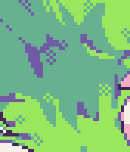 [68c135] ive been doing the same thing with dithering so its kinda a means of filling the space where a shadow doesnt entirely land but the value is still mean to be darker than its base