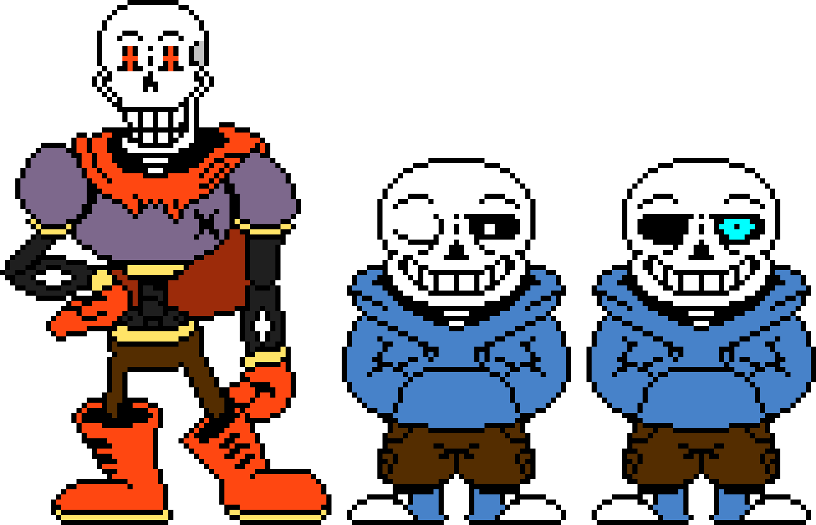 SwapSwap Sans and Papyrus Sprite.