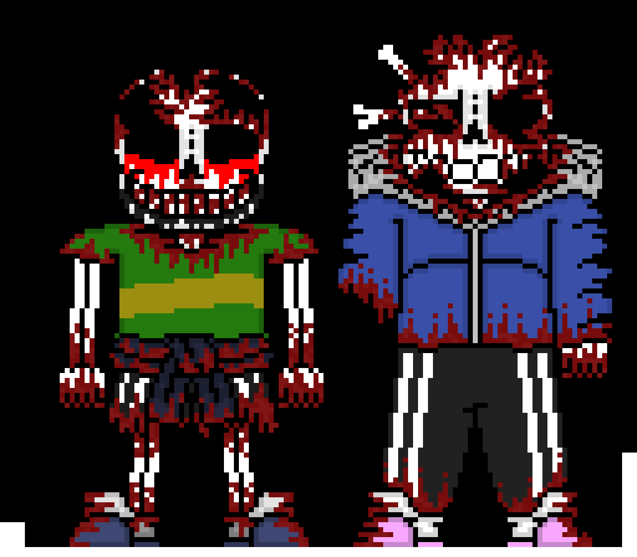 a concept for TerrorTale: Hysteria and Mania (also known as TerrorMadness and ManiacalDelete, the sprites will probably change if i figure out a cooler looking idea)