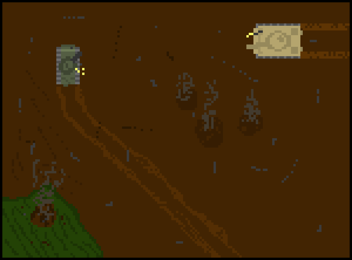 [7a73b4] Tank battle scene