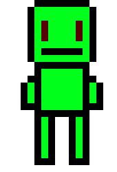 [a49514] *Brains... Oops, thats not my line, its his. Choices:Attack, Item, Spare