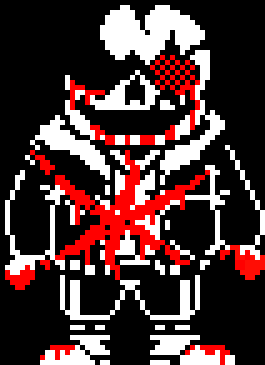 [bf055b] Undertale Last Breath Sans phase 5 Attack 4 (Fan art)