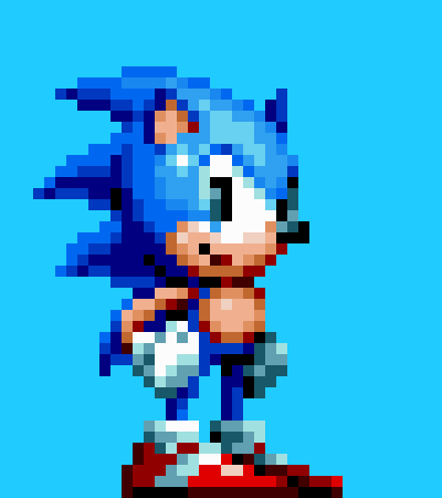 [1cc751] Sonic Mania Sonic looks at YOU!