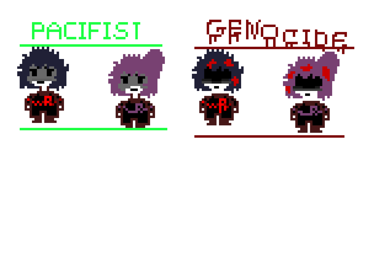 Bloxfell AU sprites!
