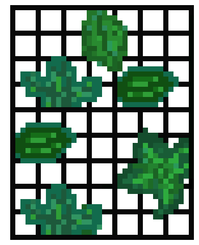 [9664c4] Grid with Leaves