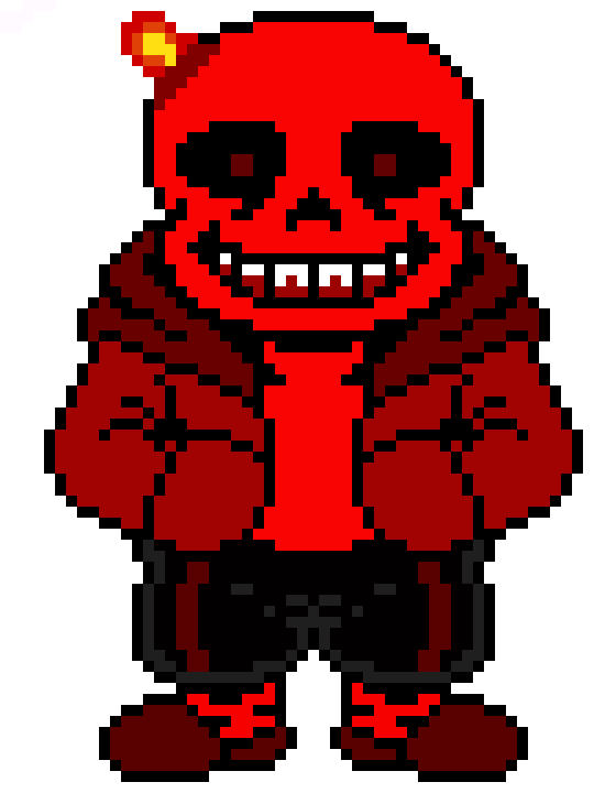 [a4ab4f] Underdown blood Sans The Skeleton Battle Sprite.