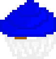 [9664c4] Blue Marble Cupcake
