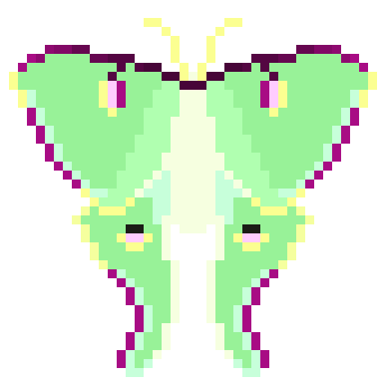 [ccc8fa] Luna Moth