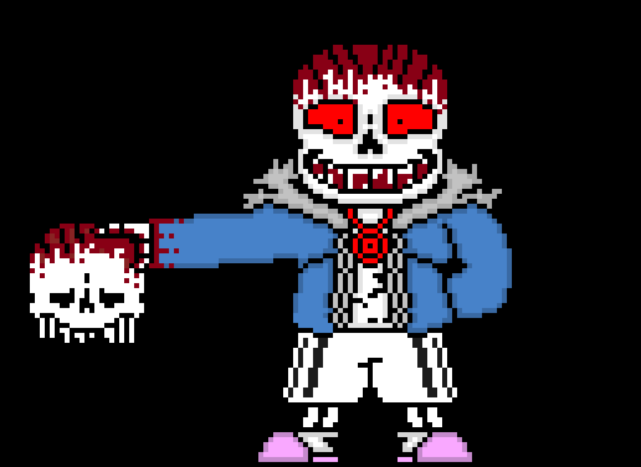 [e8cb42] Insanity: *smacks Madness with Papyrus skull* IT WAS YOU WASNT IT (=