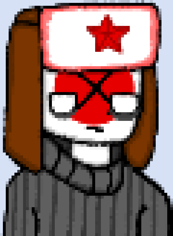 [0ae1f1] ok so starting with Russia, Russia is depressed and an insomniac because of his childhood. His father left to go to war and died when he was a child. Russia was left with his sister Japan and Japanese Empire, who was very cruel to Russia and abused him. Russia and Japan fled though, so they lived on their own for years until Third Reich killed Japan and left Russia for dead. Russia is very protective of the other's because he doesn't want to feel the pain of loss again