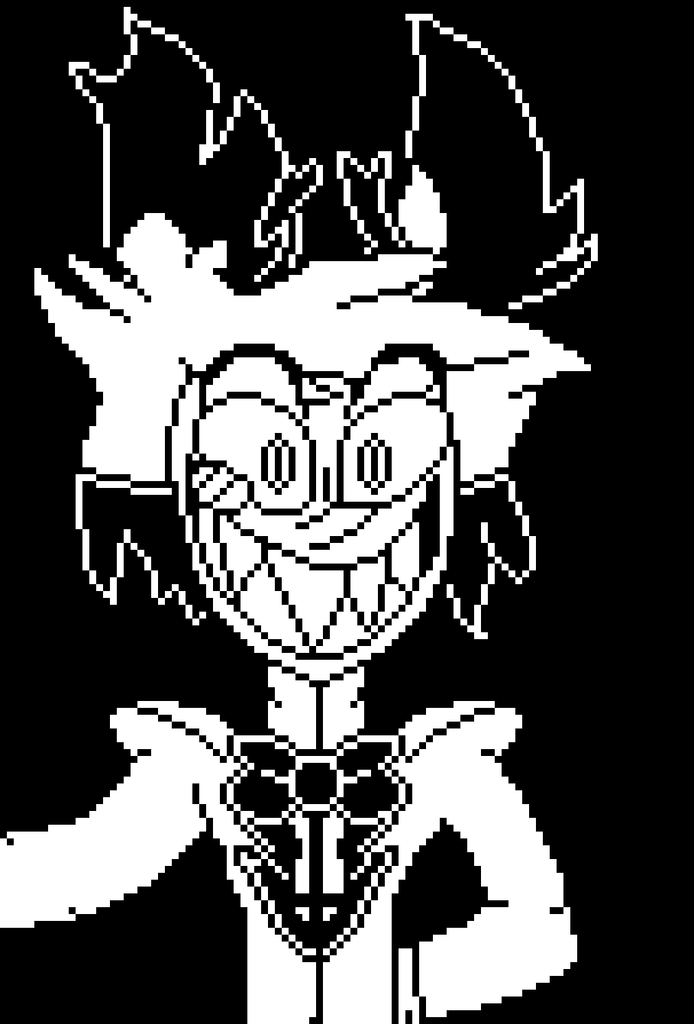 [4793a2] -walks over to warrior- you seem a little...melty there friend! let me lend you a hand! -hand glows red and his eye socket turns back to normal-