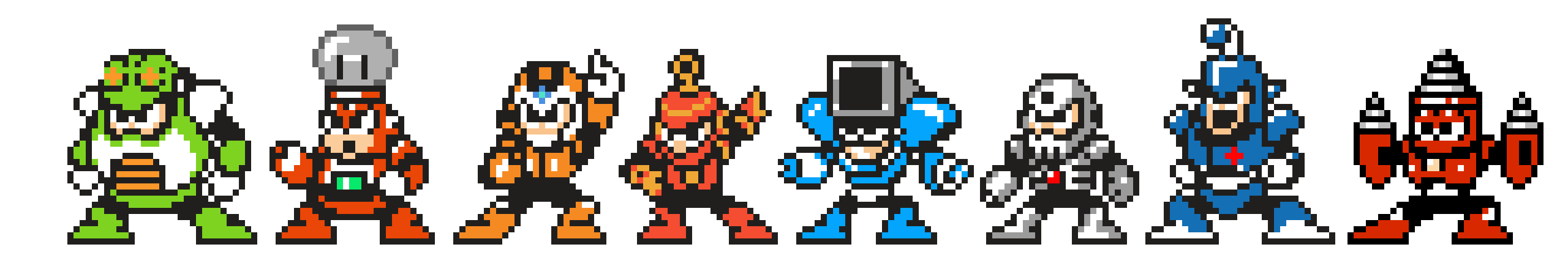 [55915b] Mega man 4 Robot Masters