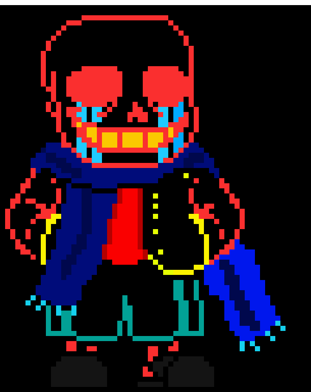 [2fe70b] *gets on a blaster that floats in the air and papyrus*
