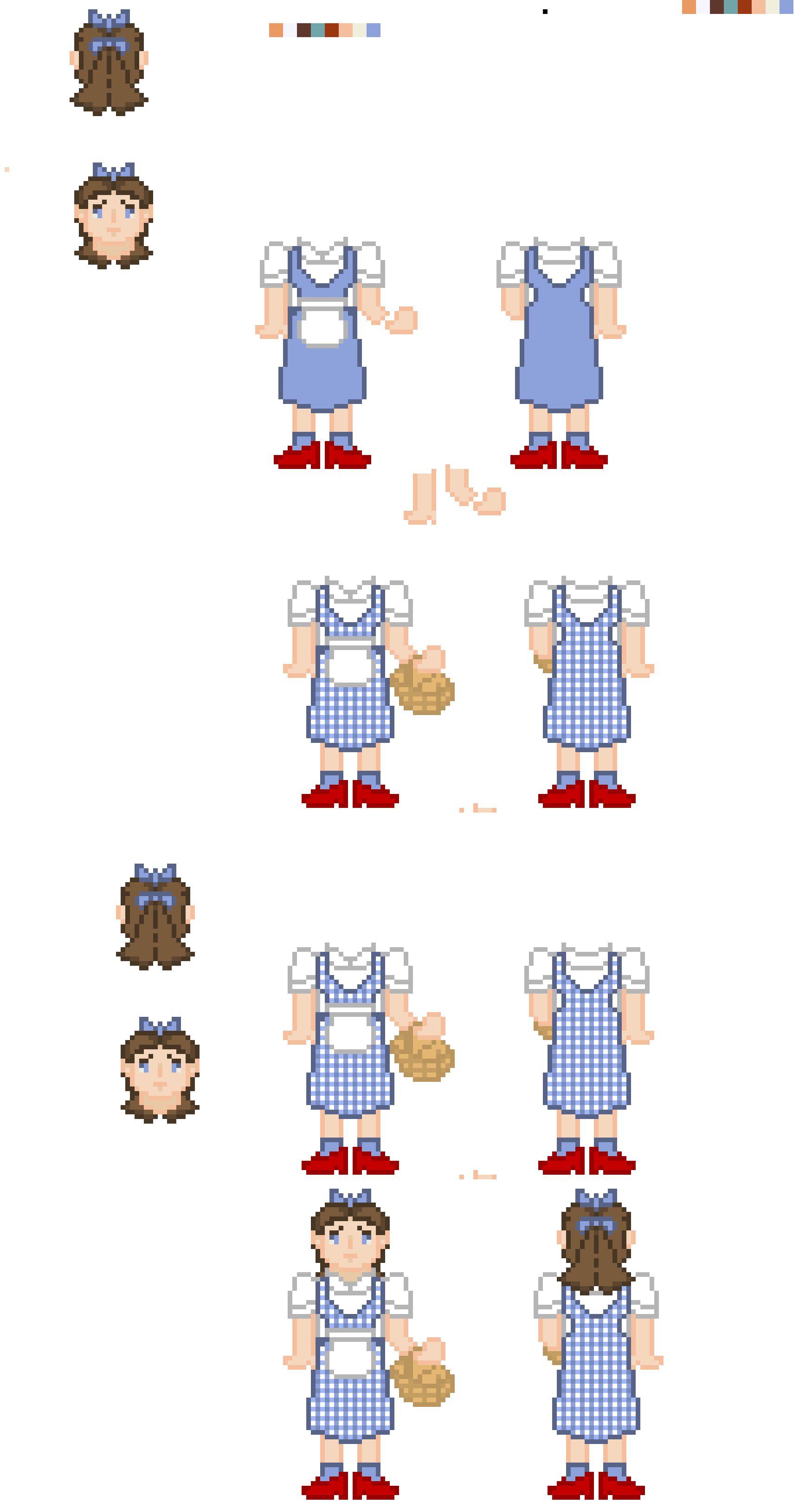 Character models Dorothy gale