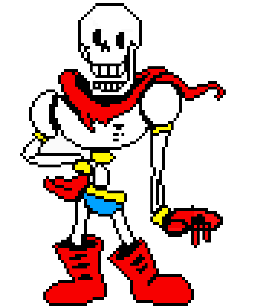 [5915ed] Undertale Papyrus sprite Scene 1