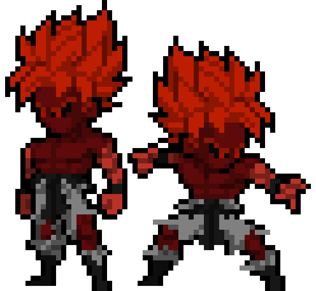 [6c26bc] Saku, the Saiyan/Demon Hybrid (Demonic SSJ Form) - DBZ OC