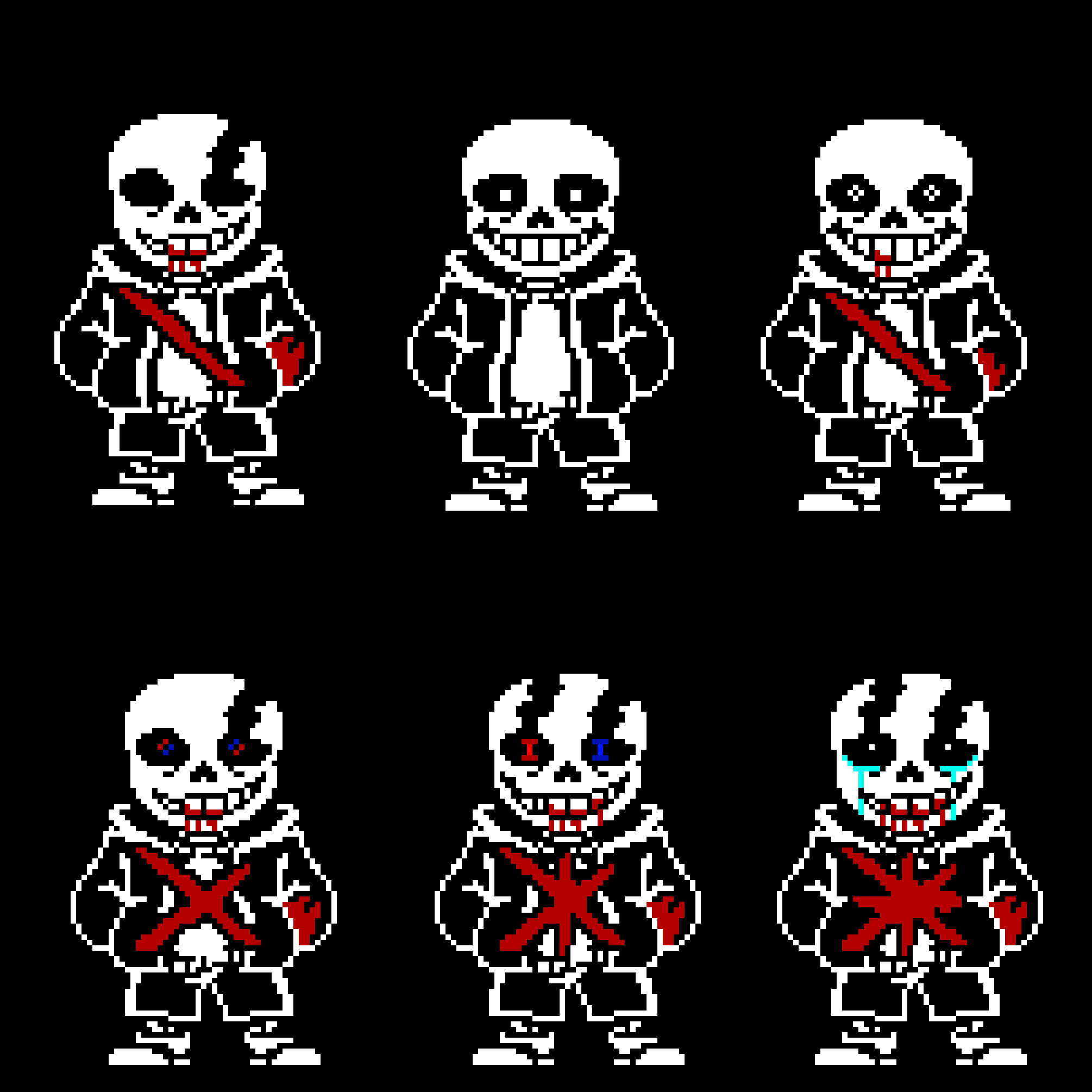 Undertale Sans Last Breath Phases 1-6