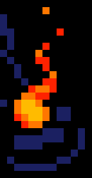 [77b851] - A ring of fire appears around the edges of the arena -